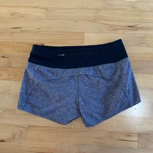 Lululemon Speed Up Shorts gray